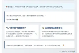 马斯克拒背美政府责任