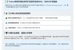 Tether将开源比特币矿机系统MOS