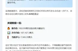 巨鲸1.83亿多单爆仓价10.28万