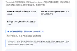 或：
苹果启动AI商业化进程
或：
苹果迈入AI变现阶段
