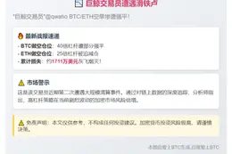 "巨鲸qwatio亏1711万美元或再遭清算"
