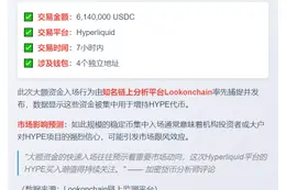 4钱包存614万USDC购HYPE