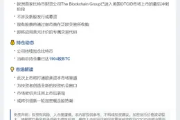 欧洲上市公司The Blockchain Group即将登陆美国OTC市场