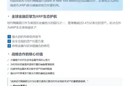 瑞波币美元储备托管机构选定纽约梅隆银行