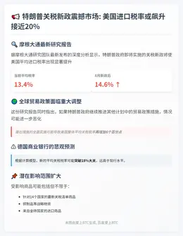 特朗普关税或推高美国税率至14.6%