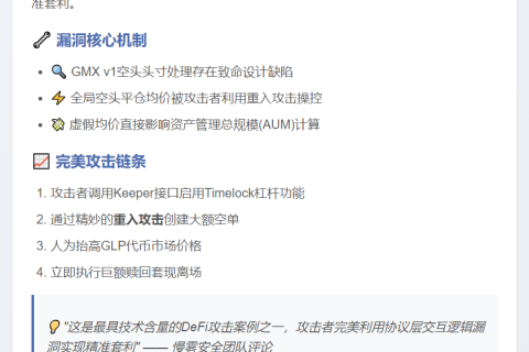 GMX v1遭攻击：GLP价格操纵套利