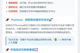 特朗普长子投资加密货币媒体Thumzup