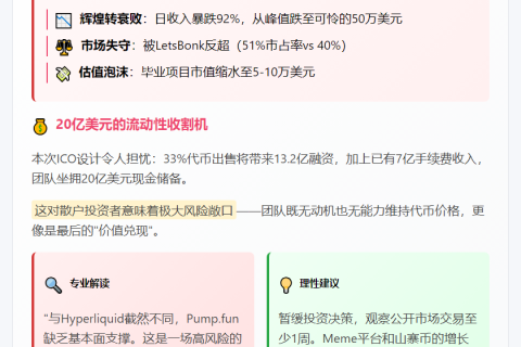 IOSG：Pump.fun公募实为团队退出，估值虚高