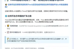 "Thesis 收购比特币奖励平台 Lolli"