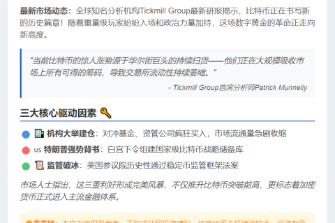 机构入场推高比特币
