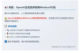 OpenAI终止收购Windsurf讨论