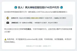 两鲸鱼持超740万美元IP