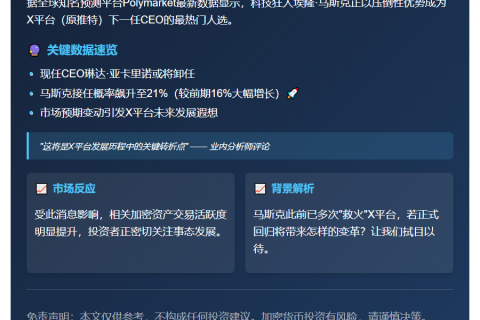 马斯克或接替亚卡里诺任X CEO