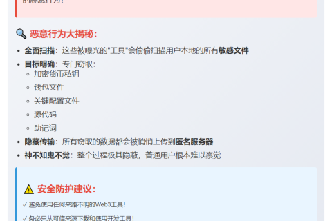 标题：慎用不明脚本，谨防私钥窃取
