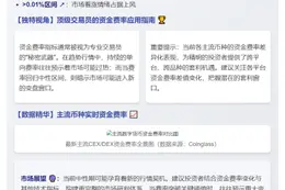 主流交易所资金费率中性