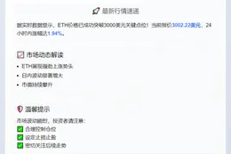 ETH突破3000美元