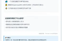 鲸鱼钱包600万枚USDC加杠杆做空PUMP