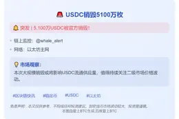 USDC销毁5100万枚