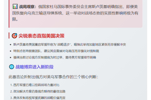 俄称美援乌武器难改战局