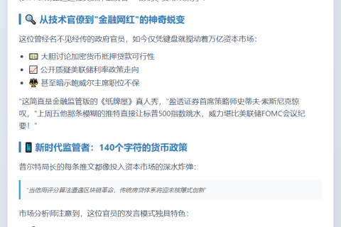 特朗普任命的房管局长发帖搅动市场