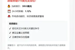 AAVE跌破310美元