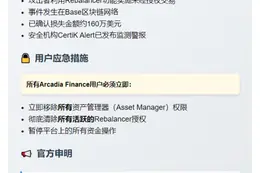Arcadia Finance：移除Rebalancer权限