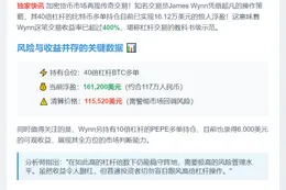 比特币多单浮盈逾16万美元