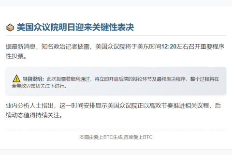 美众议院明日12:20投票