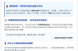 特朗普：众议院今晚或将投票税改