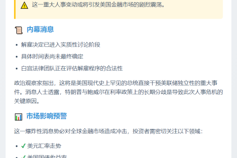 "白宫证实特朗普将解雇鲍威尔"