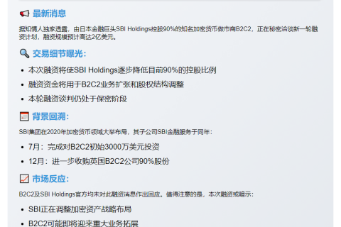 B2C2拟融资2亿美元