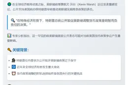 美联储前理事：特朗普主张降息正确