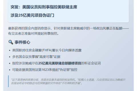 ＝＝＝＝＝＝＝＝＝＝＝＝＝＝＝＝＝＝＝
美官员：议员拟指控鲍威尔作伪证