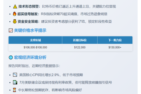 "Matrixport：比特币或阶段性降温"