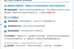 英央行或年內两降息