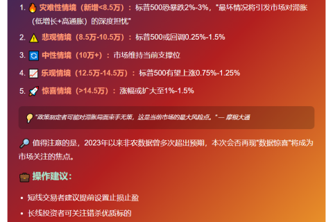 今晚非农数据将引爆美股行情
