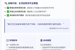 嘉信理财CEO：加大数字资产业务