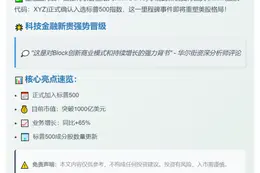 Block加入标普500指数