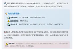 鲸鱼存入253万枚SPX至Bybit