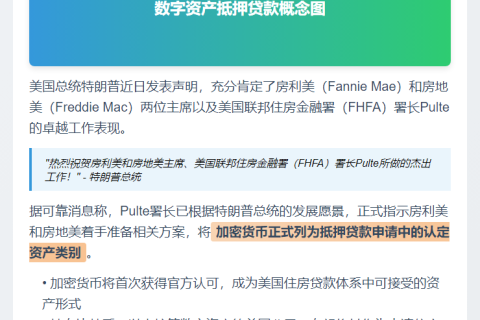 特朗普祝贺房利美、房地美与FHFA领导团队