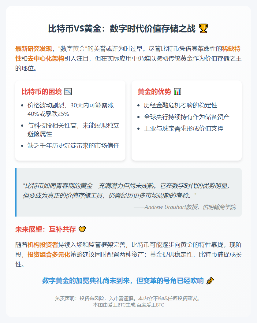 比特币尚难取代黄金储值地位