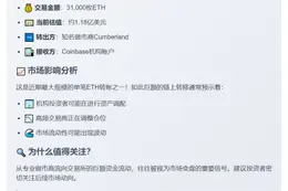 3.1万ETH转入Coinbase机构账户