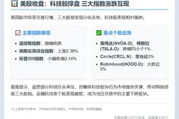 美股三大股指涨跌不一