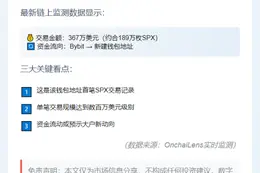 新建钱包提取189万SPX，价值367万美元