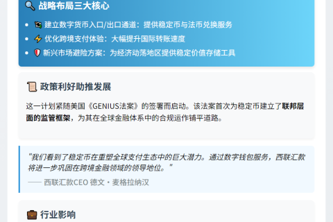 西联探索数字钱包稳定币服务