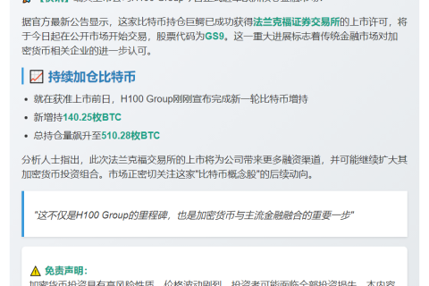 H100 Group获批在法兰克福上市