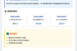 MGBX上线ENA、CRO、SPK合约