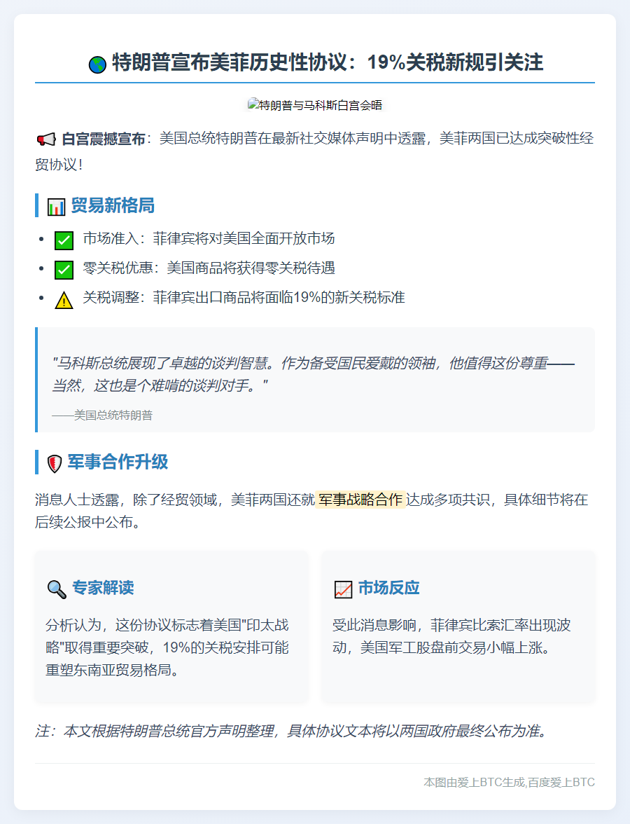钢铝关税：菲需付19%