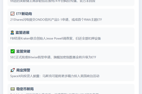 7月23日23btc晨讯 | 隔夜重要动态速览