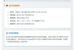 21Shares与法国兴业银行达成ETP做市协议